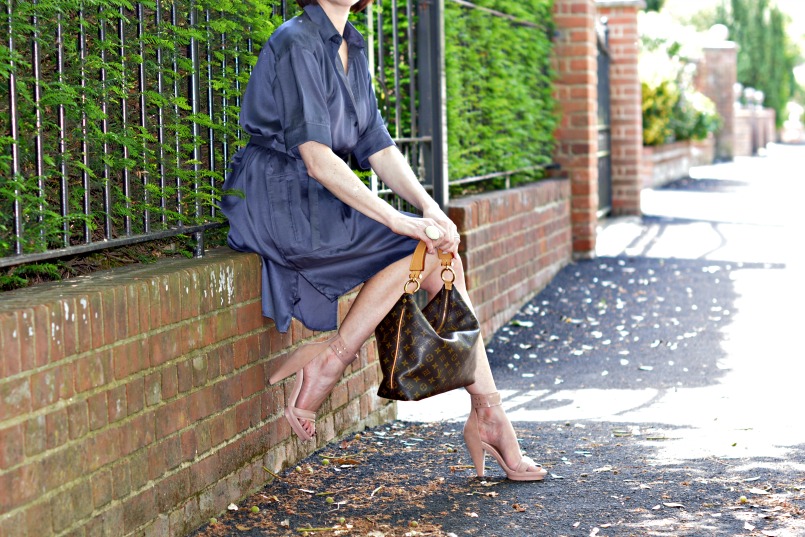 nicole farhi shirt dress melissa shoes louis vuitton bag