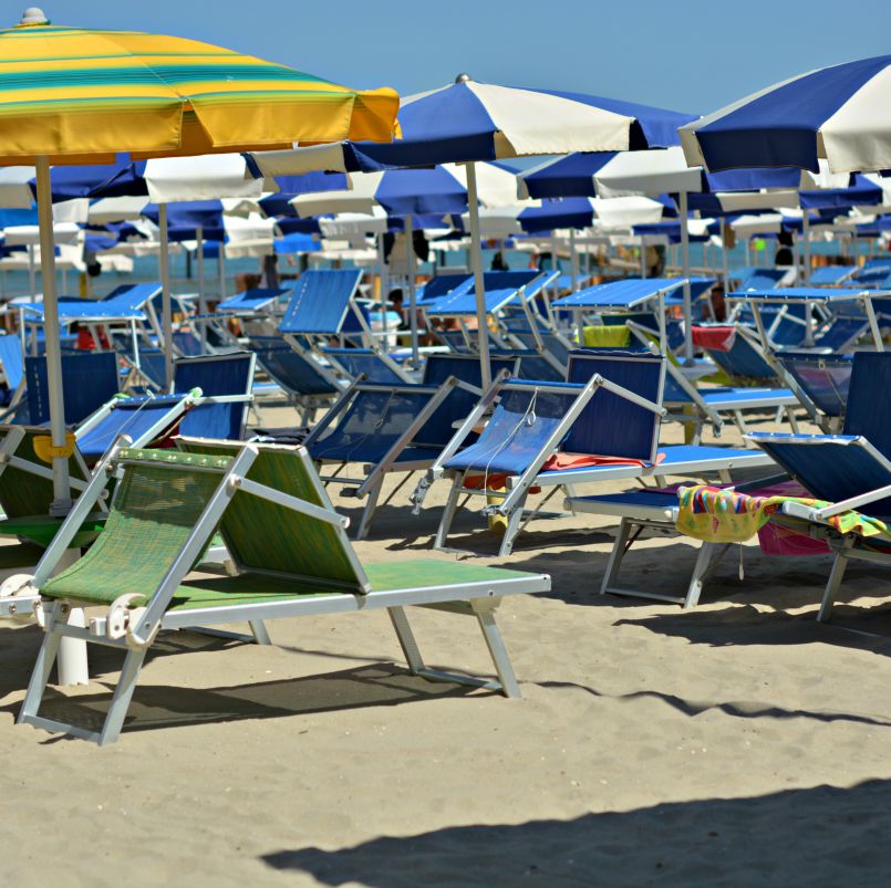 zadina beach umbrellas cesenatico italy