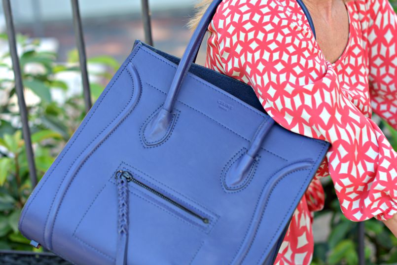 Celine Royal Blue Phantom Luggage Tote