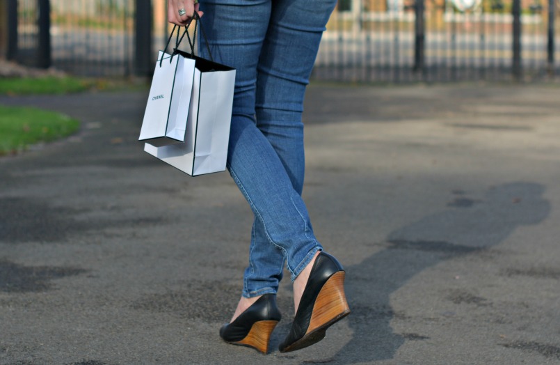 Neuw Denim skinny jeans | Lanvin ballet high wedge shoes