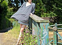 Isabel Marant Ikat print dress | Jessica Buurman lace up flats