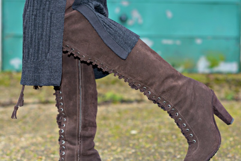 allsaints over the knee boots