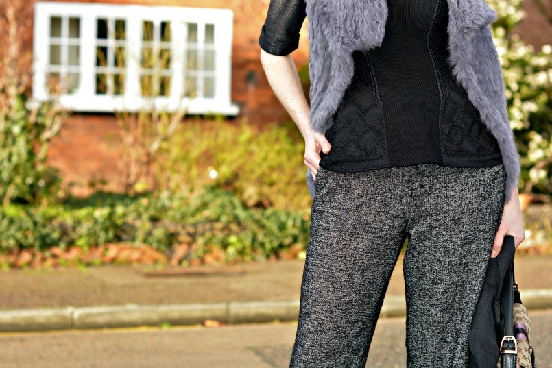 Burberry Prorsum top | Zara trousers