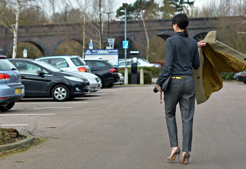 Boden jumper | Boden belt |Raoul clutch | Salt coat Jack Wills trousers | Gianvito Rossi shoes