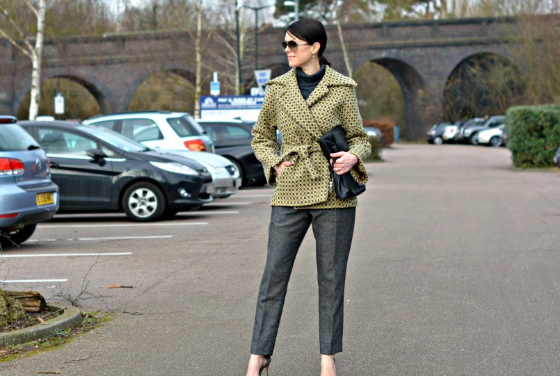 Boden jumper | Boden belt |Raoul clutch | Salt coat | Jack Wills trousers