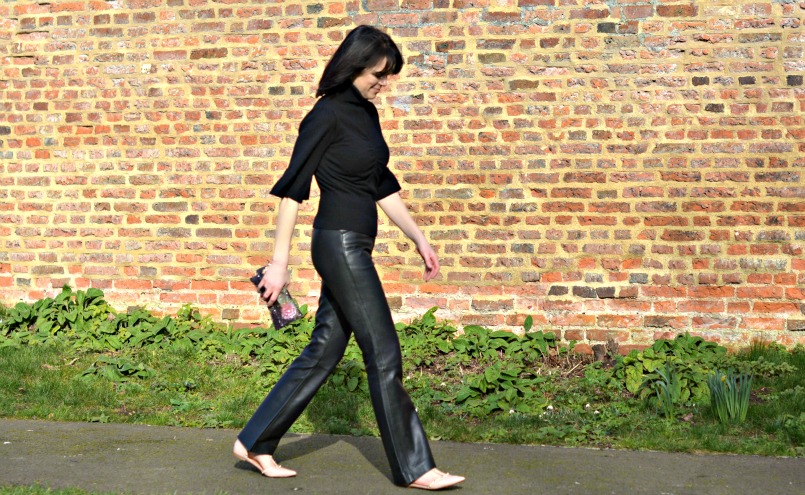how to style leather trousers over 40|Jigsaw leather trousers