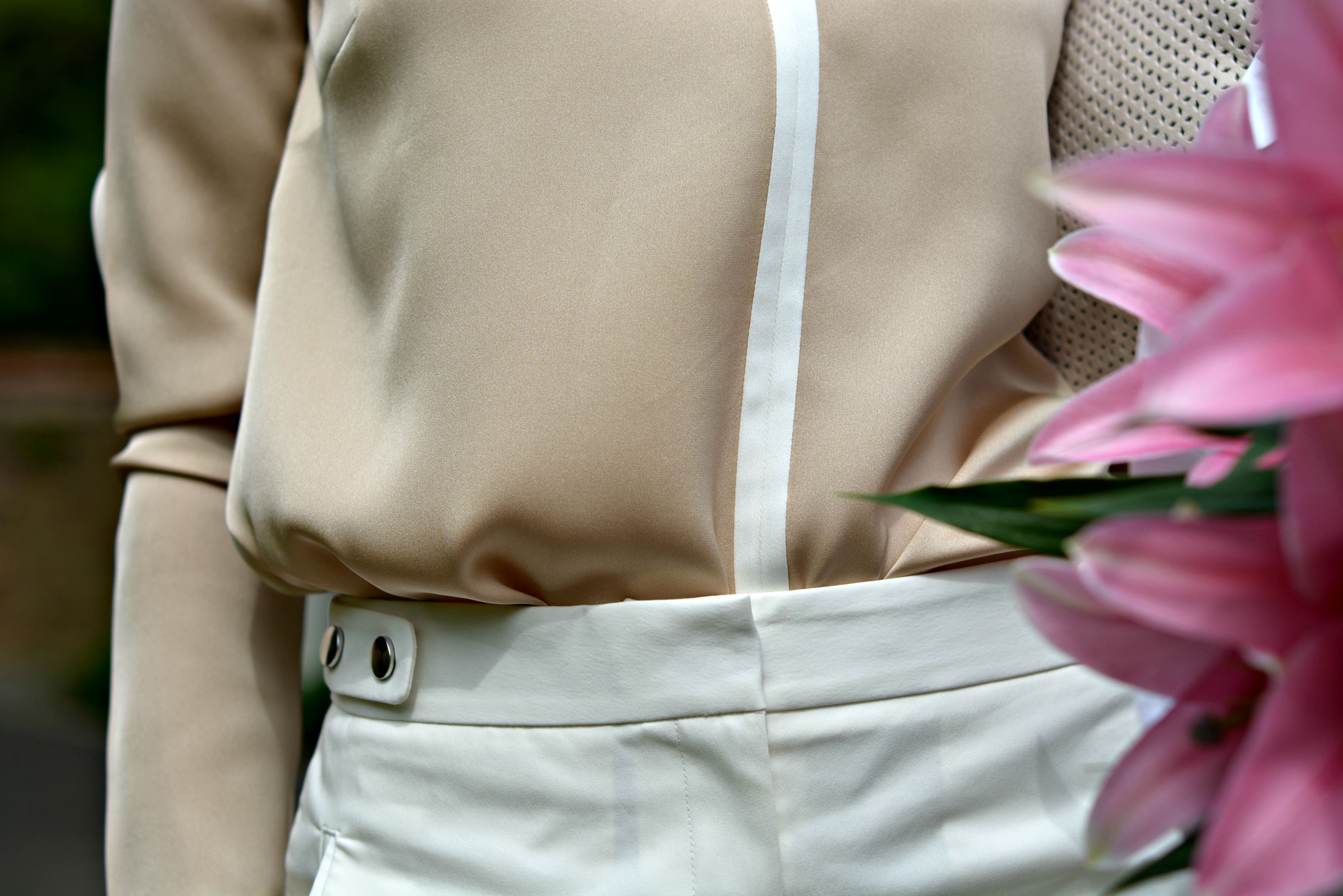 Winser London shorts & silk shirt detail