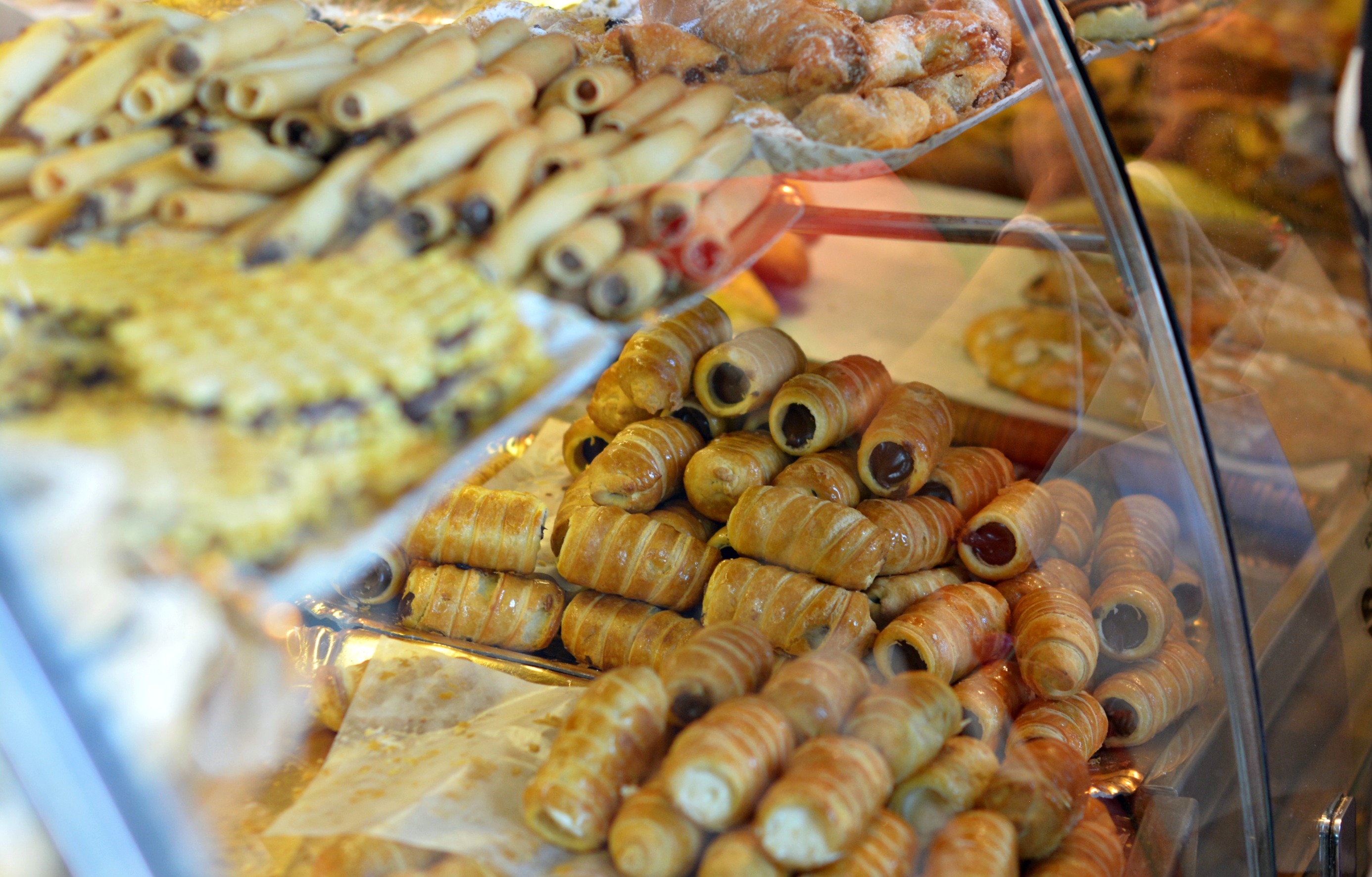 Cannoli in Panificio the popular Bakery in Cervia - Bikes & Boats on The Adriatic