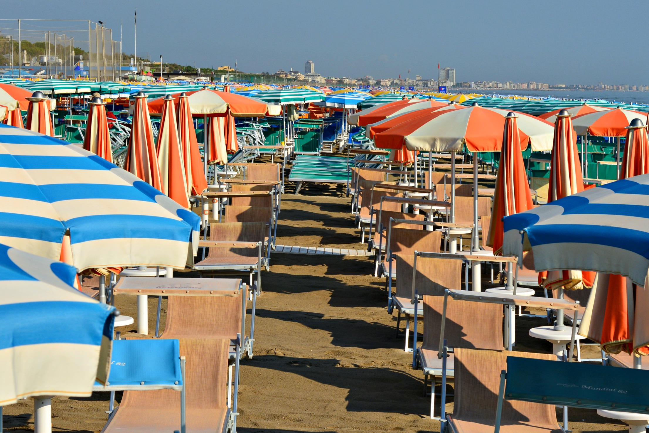 Zadina spiaggia beach in Cesenatico Italy