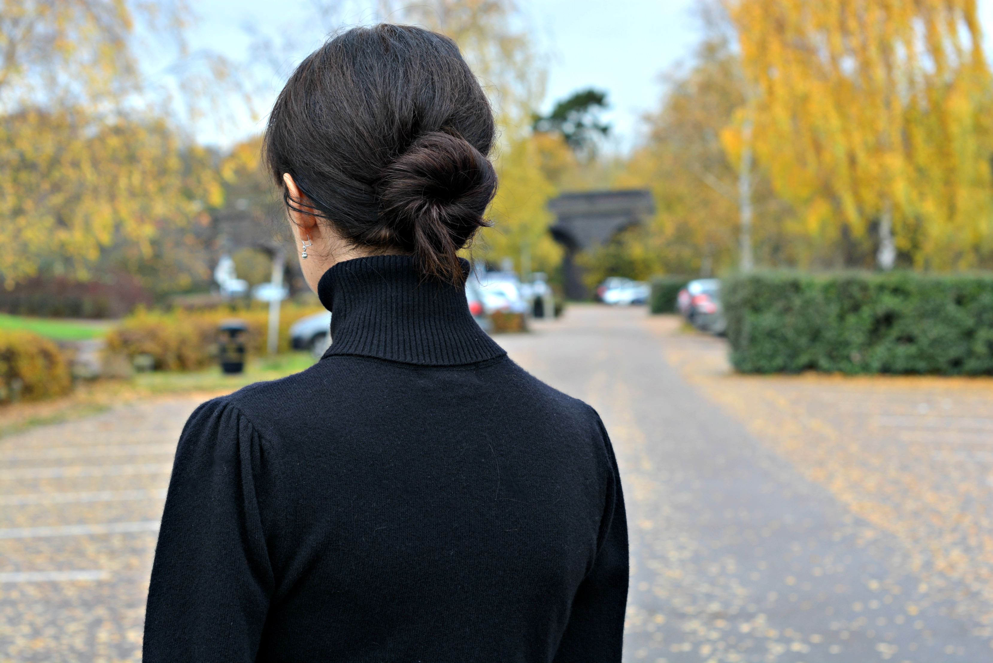 Make thin hair thicker for a bun using clip in hair