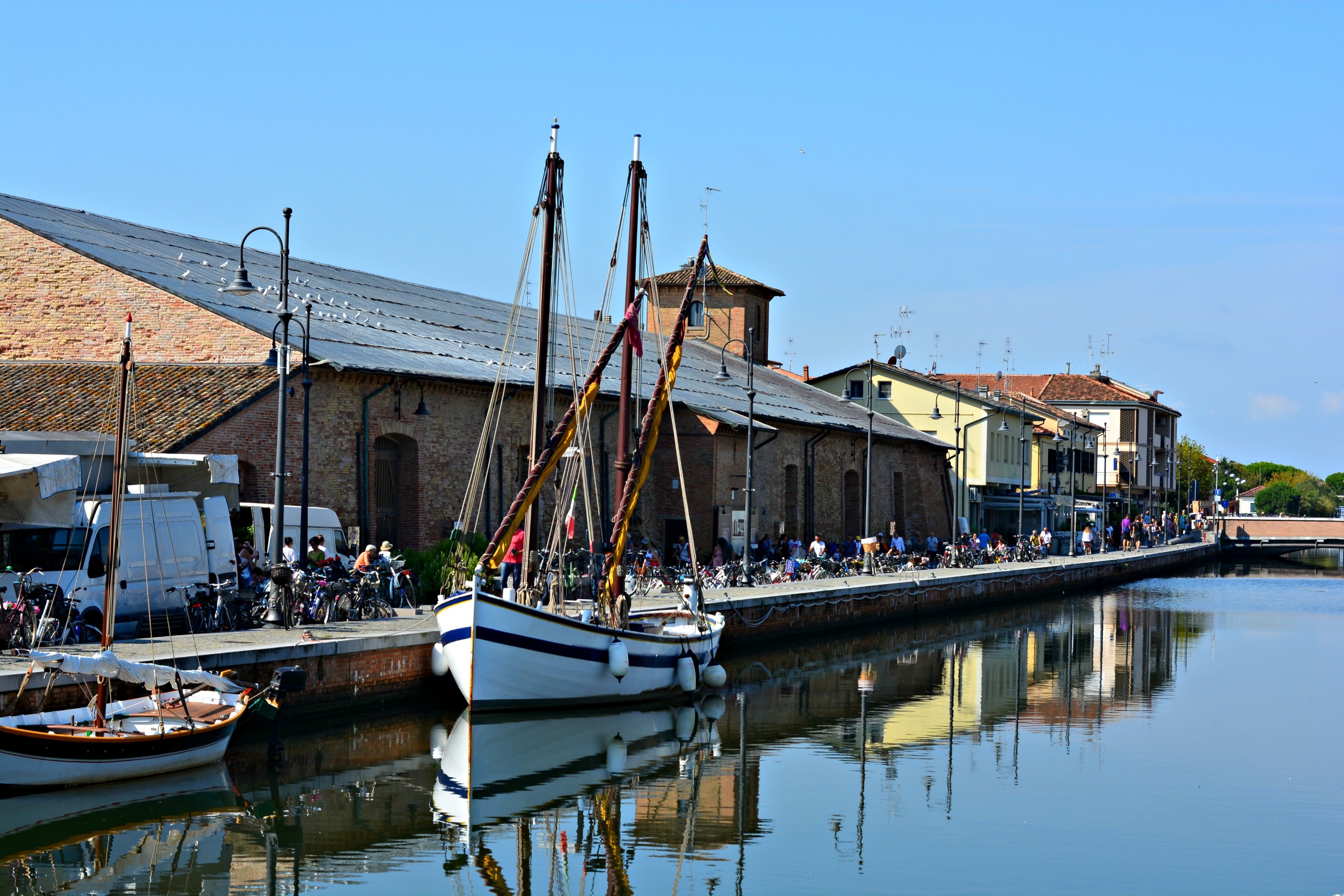 Cervia boats & bikes on the Adriatic