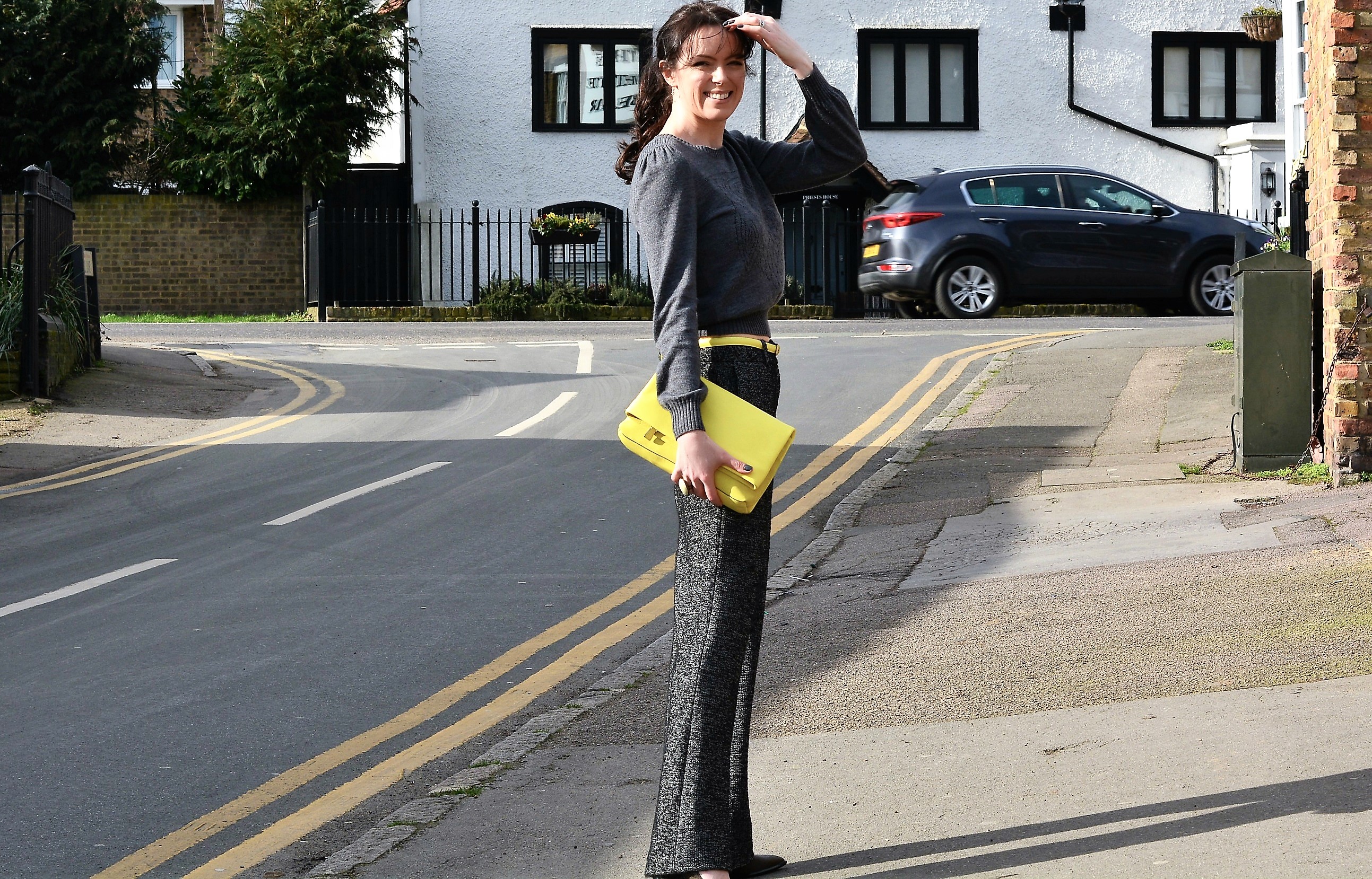 yellow jaeger statement handbag