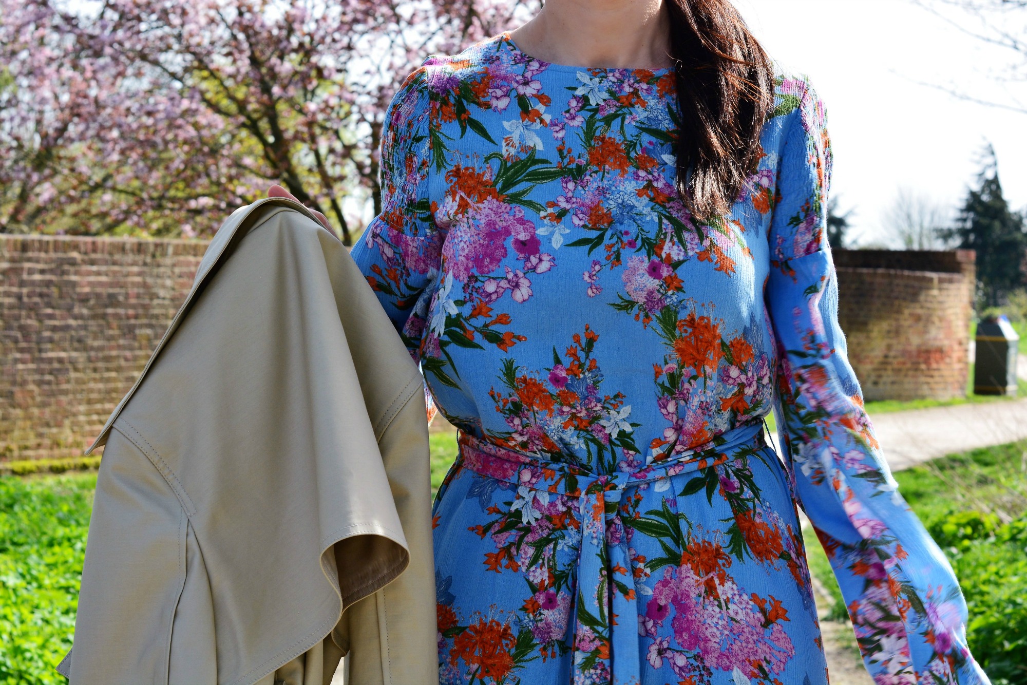 Marks and Spencer blue floral dress