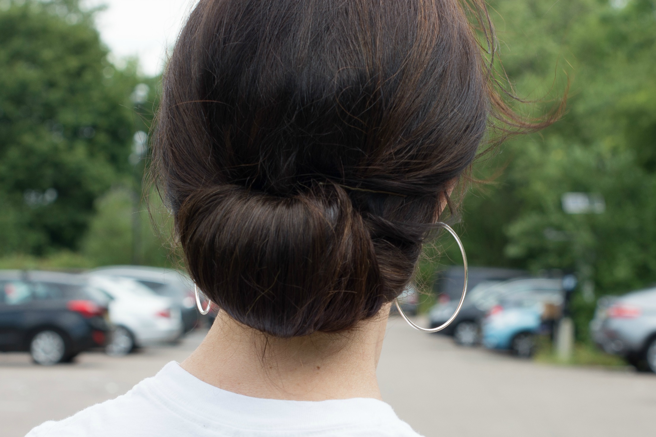 low chignon hair bun