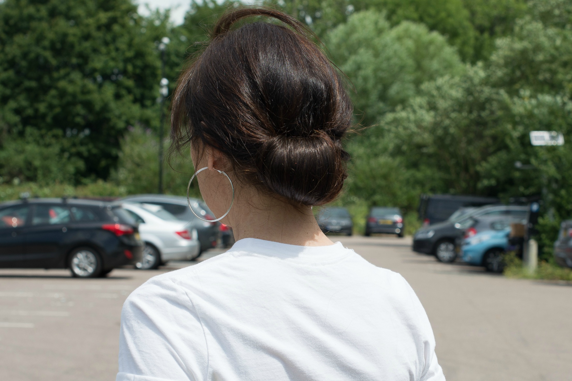 low chignon hair bun