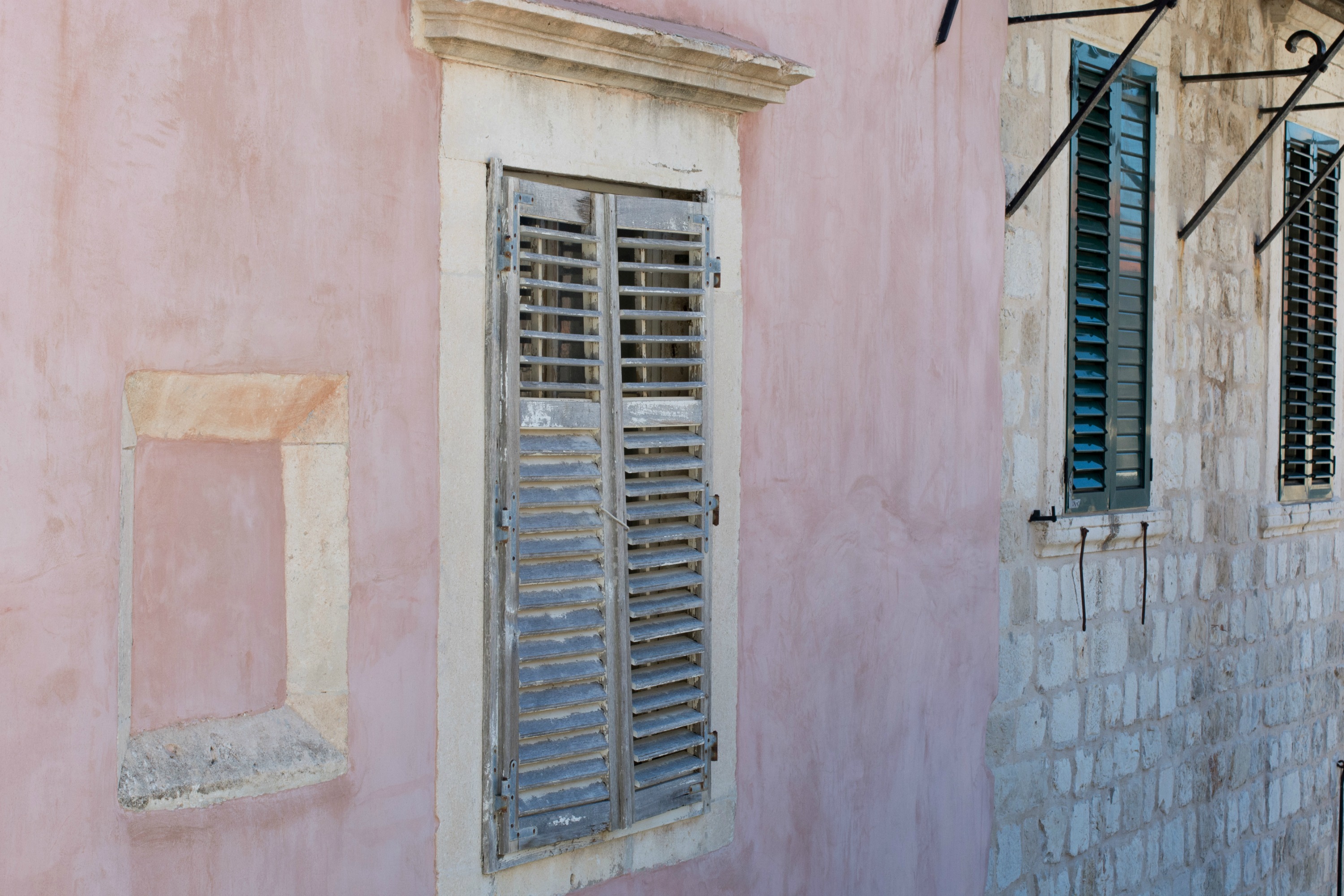 Dubrovnik city break washed pink walls