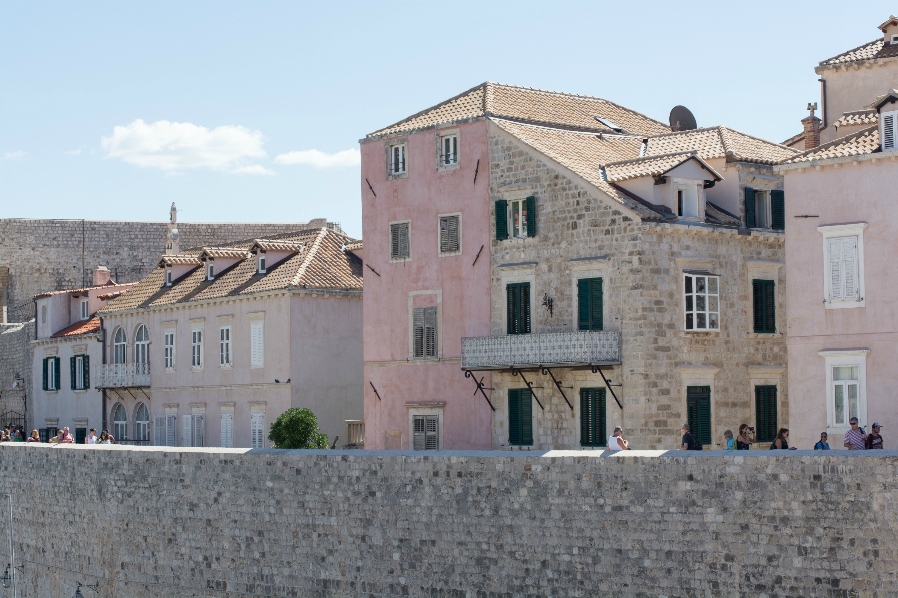 Dubrovnik city break pink houses