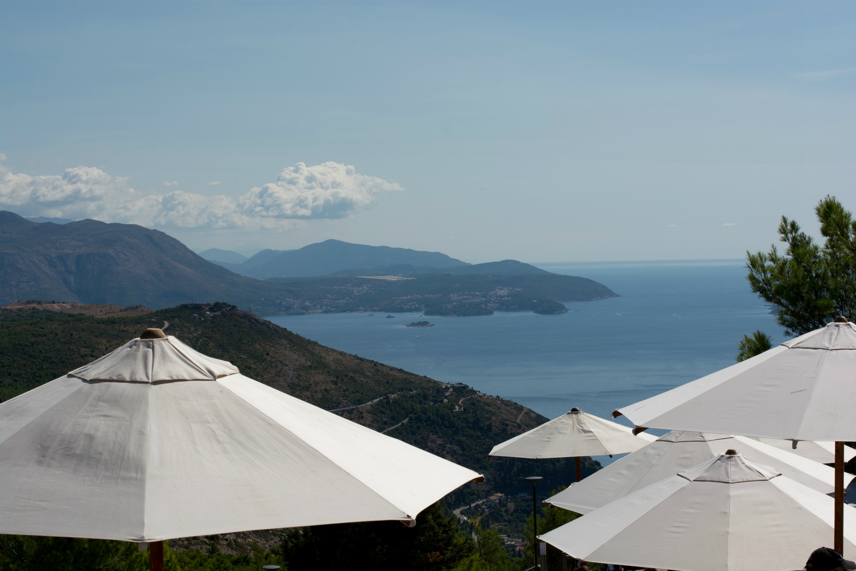 Dubrovnik city 360degress mountain ocean view