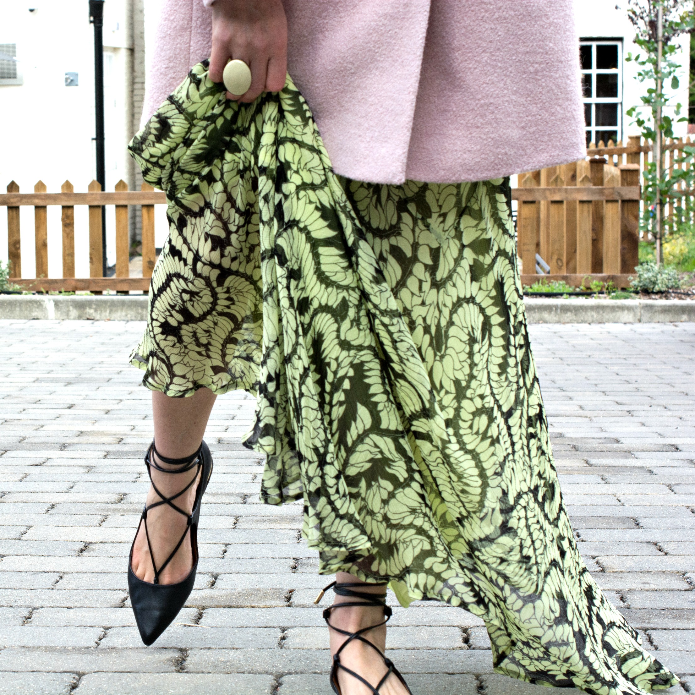 Ballet Flats with a maxi dress