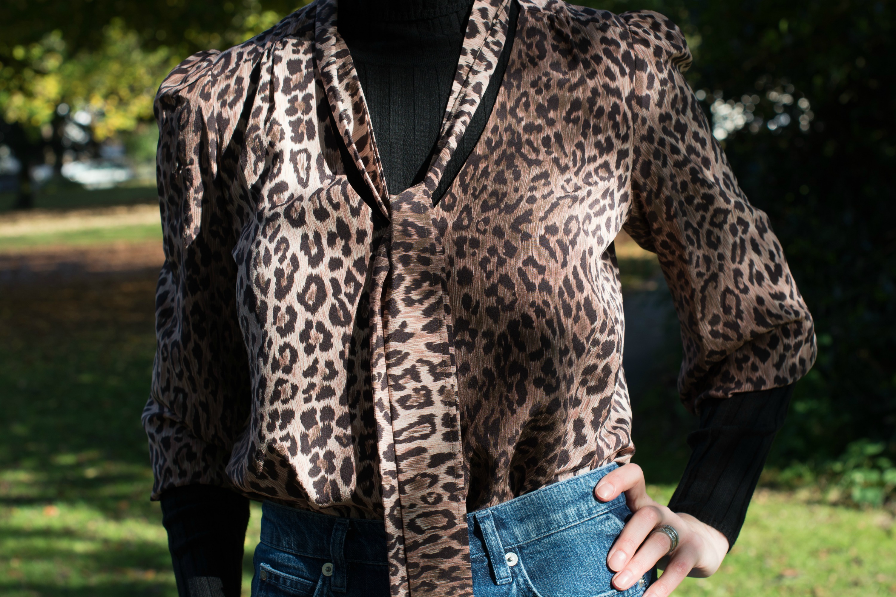 arket leopard shirt