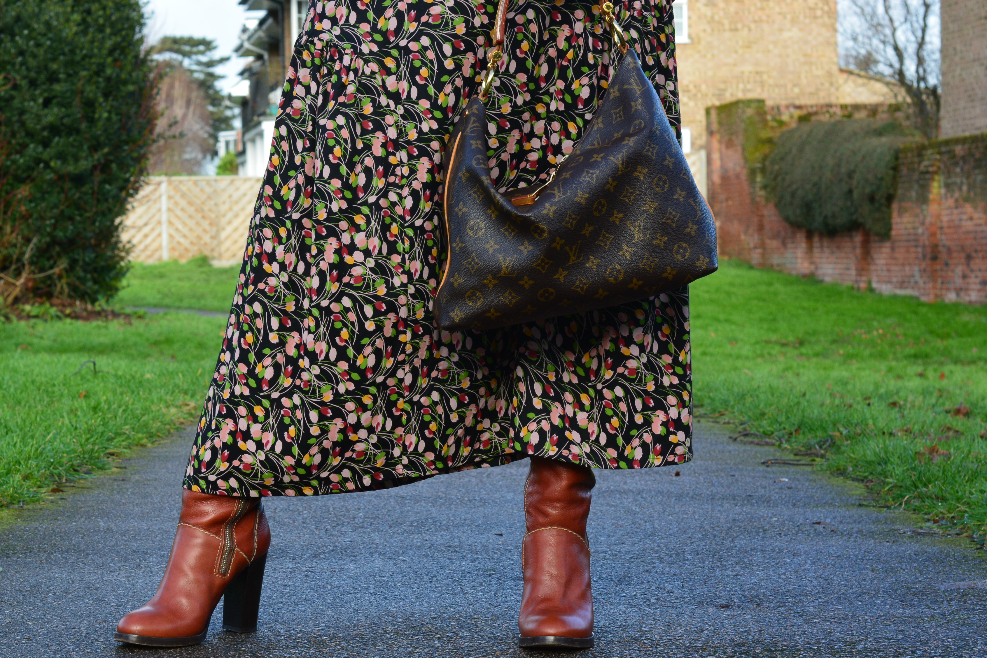 long skirts with boots