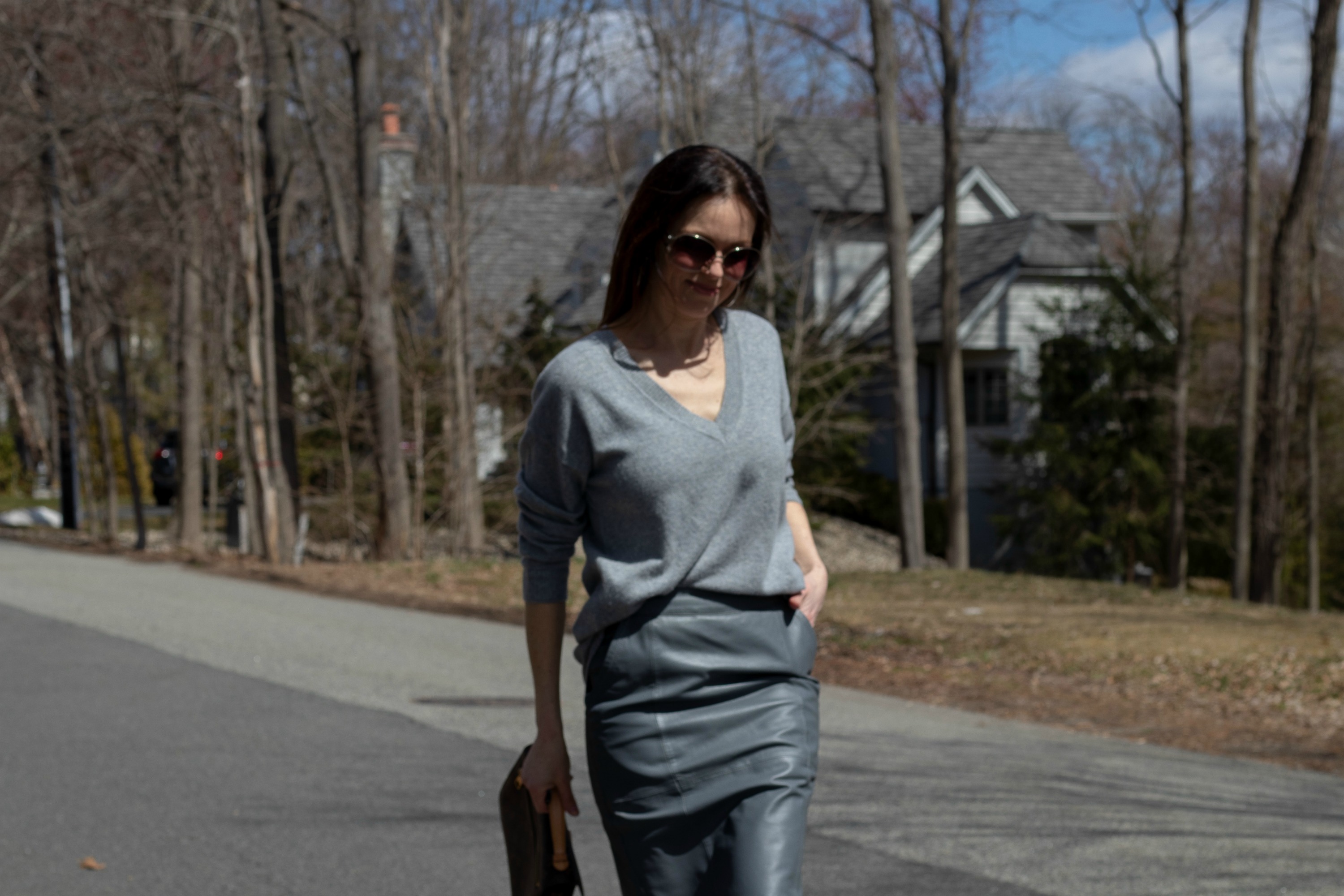 going-grey-cashmere-sweater-leather-skirt-tan-boots-chloe-bag-louis-vuitton-metis