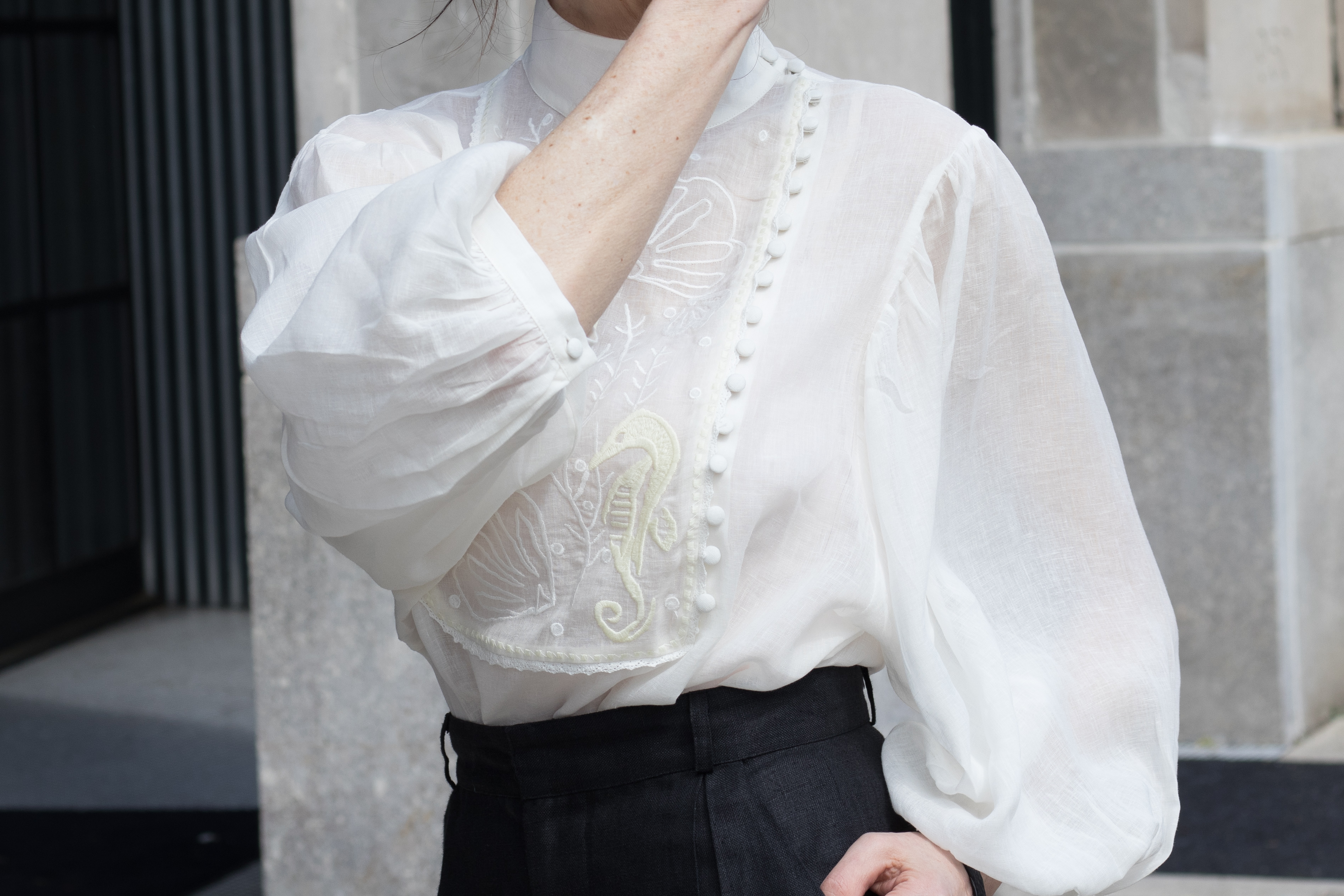 &other-stories-linen-lyocell-billowy-sleeve-top-sustainable-collection