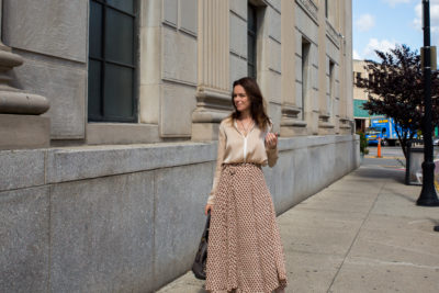 gold-silk-blouse-from-winserlondon-paired-with-full-circle-wrap-skirt-from-doen-both-sustainable-brands