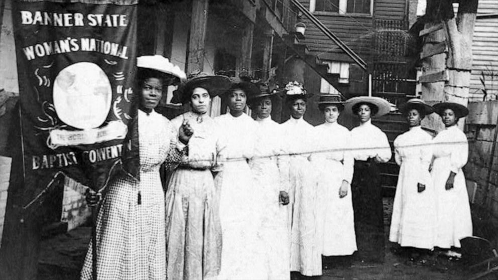 Black women suffragettes wore white outfit